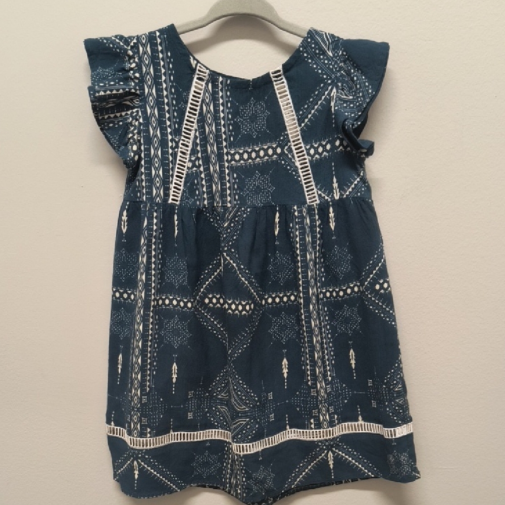 Cleobella Indigo Patterned Kids Dress